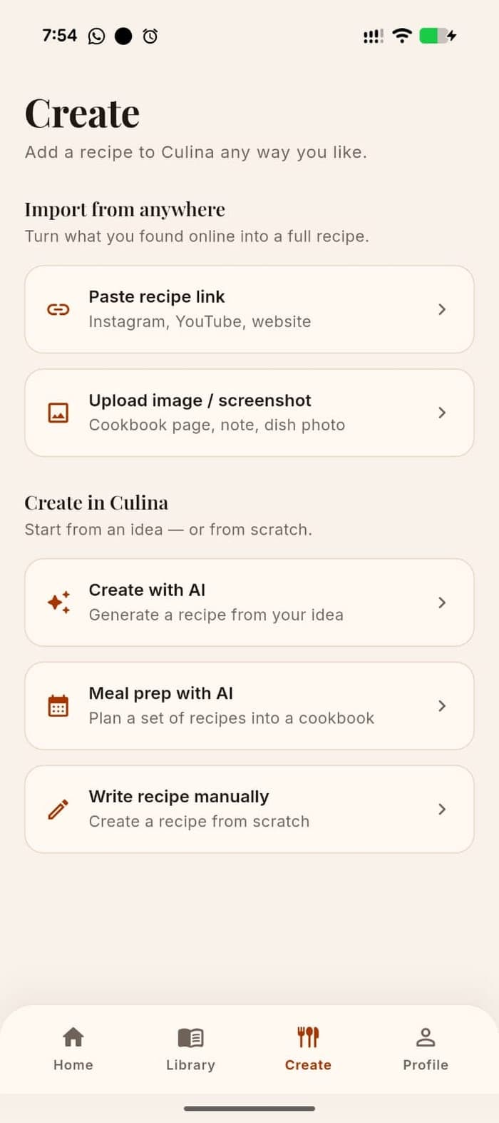 Save from a link or screenshot